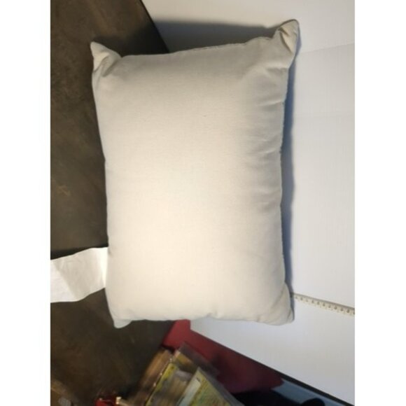 Fieldcrest Decorative Pillow 100% Cotton Blue And White Diamond Pattern 14"X20" - Picture 7 of 7